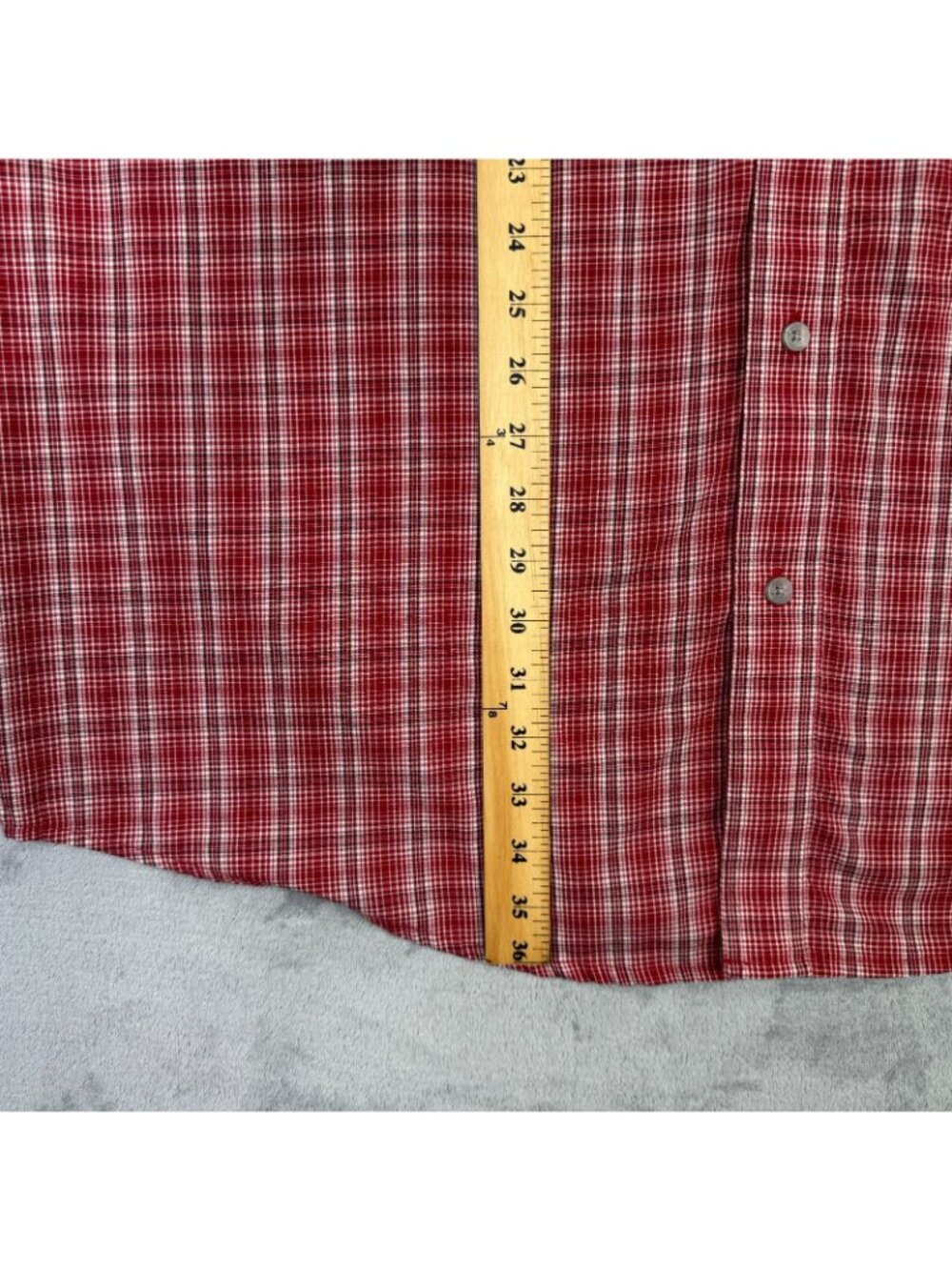 Wrangler Riata Shirt Mens 2XLT Red Plaid Button Down Western Cowboy 2XL Tall - Picture 9 of 11